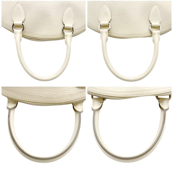 LOUIS VUITTON Vintage Ivory White Epi Leather Lockit Vertical Bag - Picture 9 of 16